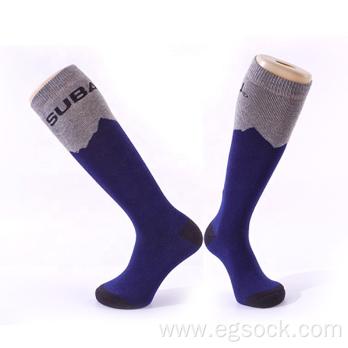 Sport long knee high skiing socks